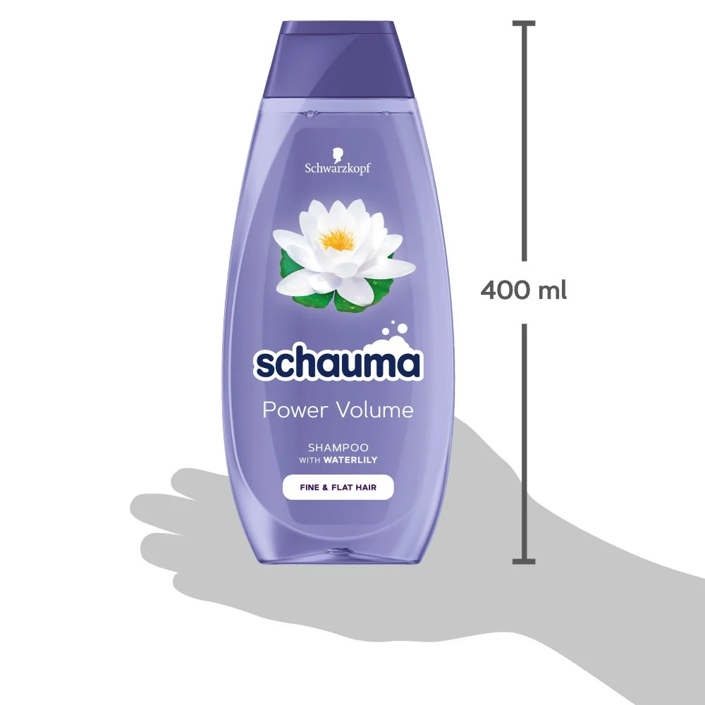 Schauma šampón na vlasy Power Volume 1×400 ml, šampón