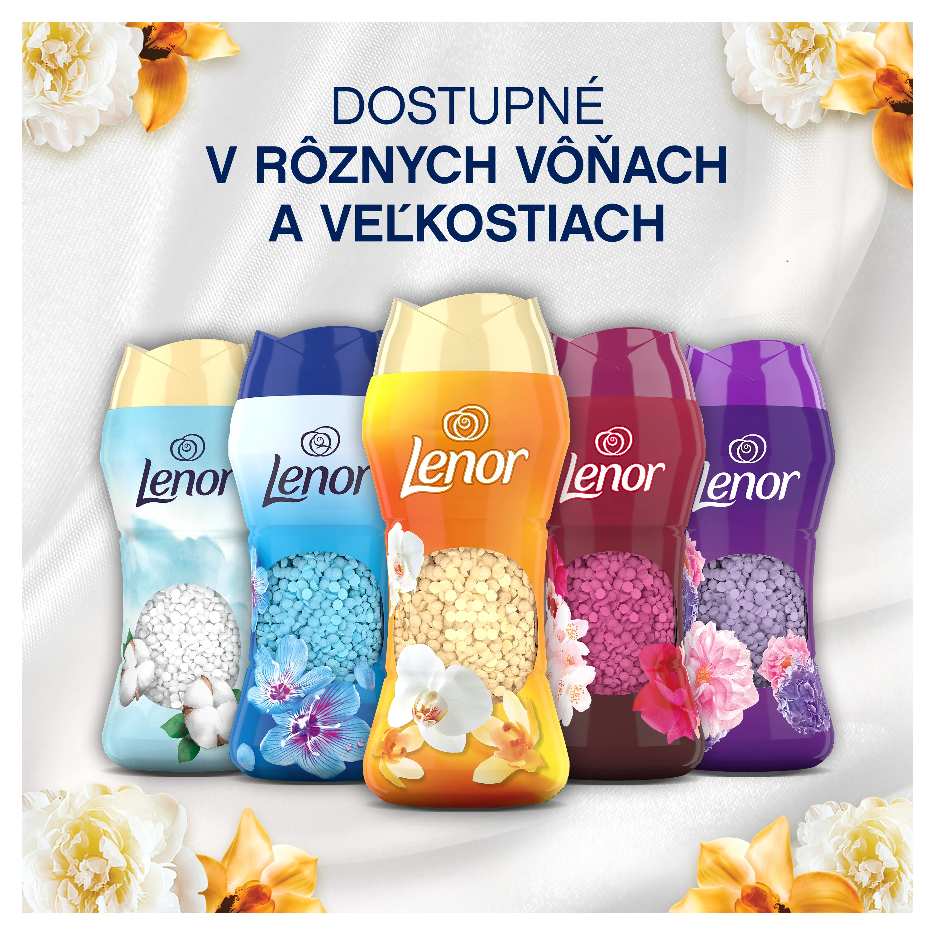 Lenor Gold Orchid & Vanilka parálky na pranie 735 g
