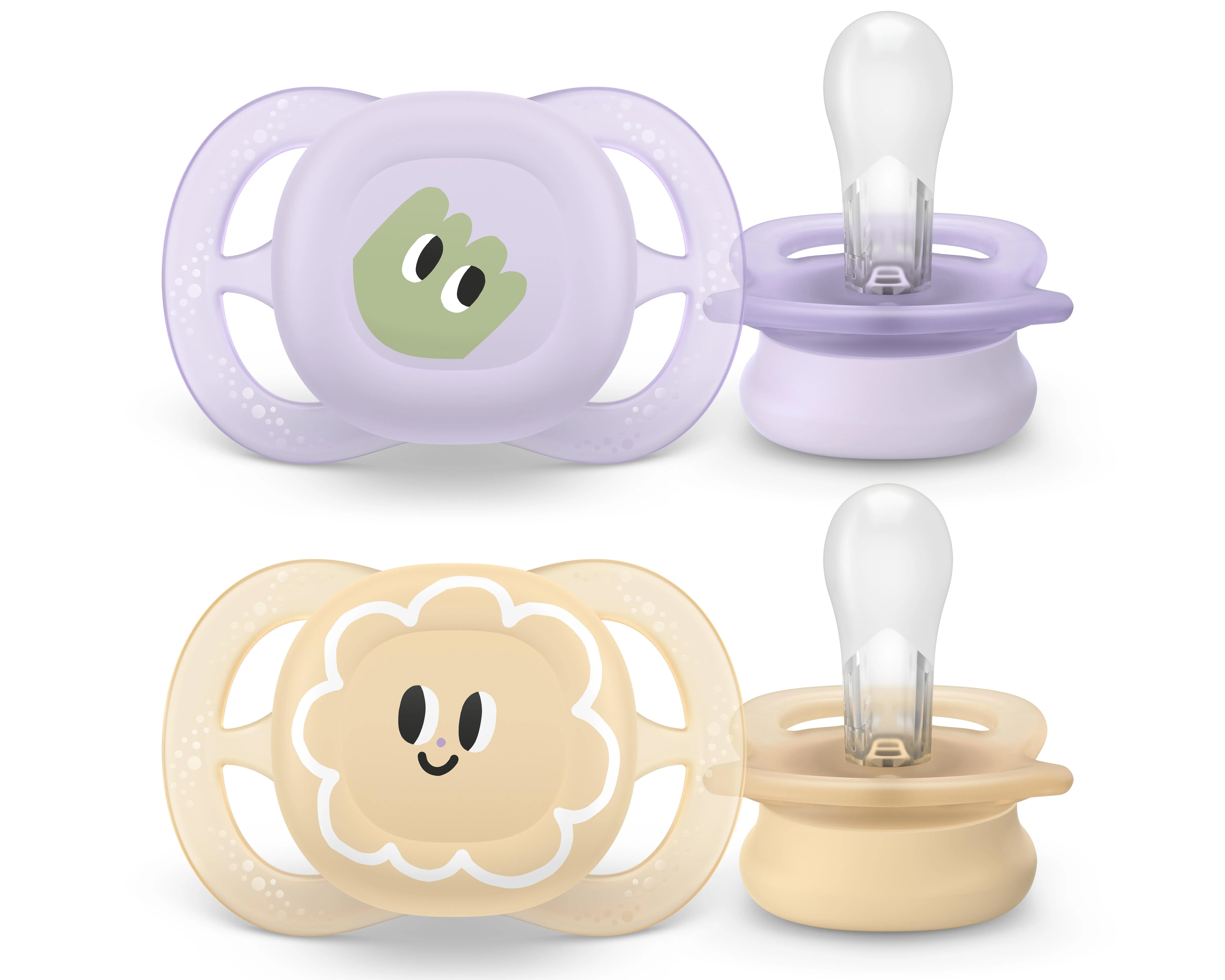 Philips AVENT - Cumlík Ultrastart s obrázkom SCF075/13, 0-2 m, dievča 2 ks