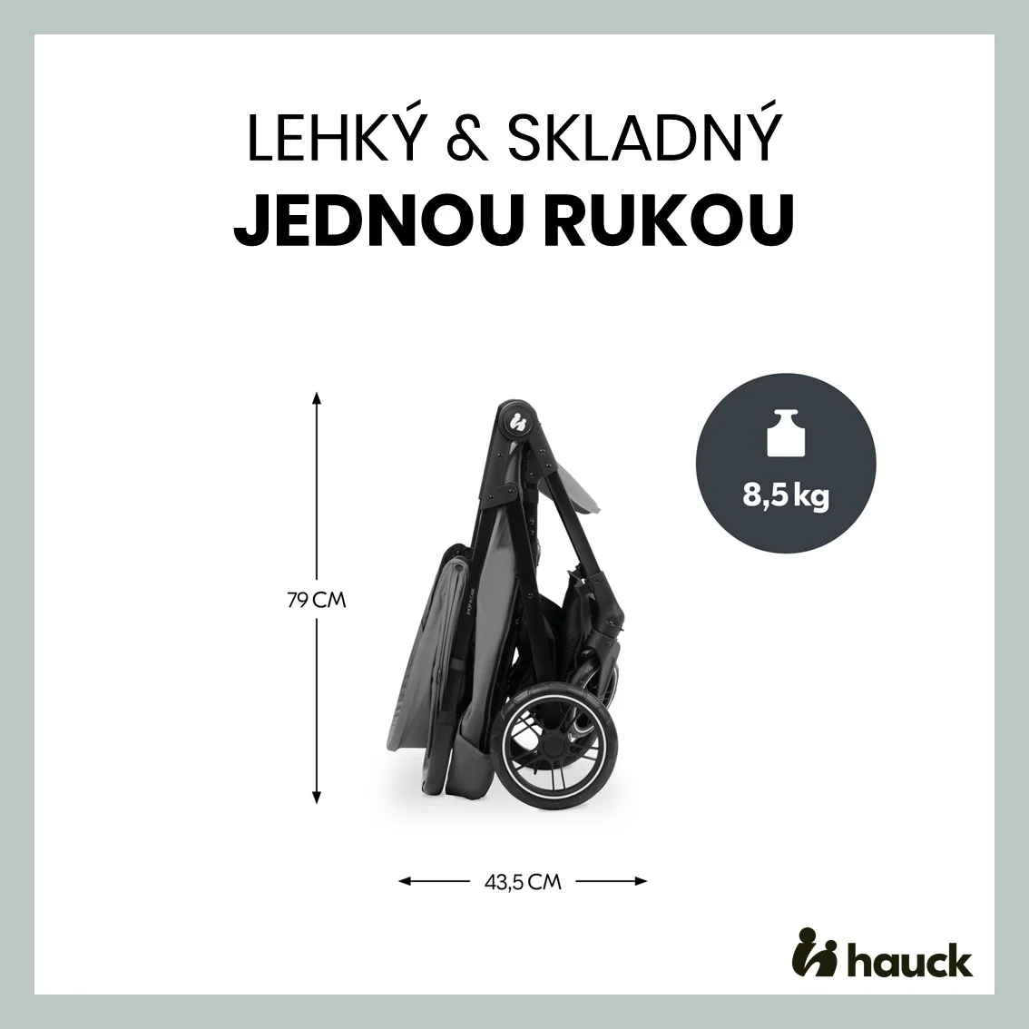 Hauck Shop N Care športový kočík sivý