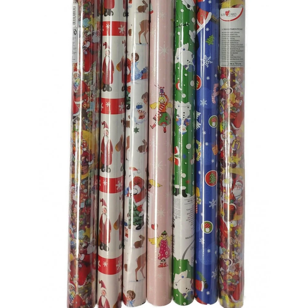 Vianočný baliaci papier rolky 200 x 70 cm 6ks detský-MOVEO