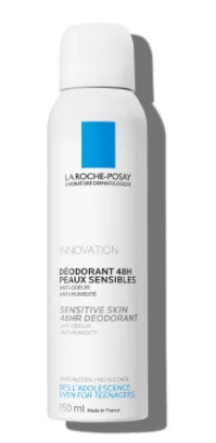 LA ROCHE-POSAY Fyziologický dezodorant v spreji pre citlivú pokožku 48H 150 ml 1×150 ml, dezodorant