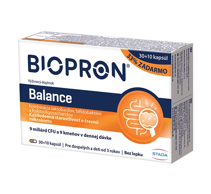 BIOPRON Balance 30+10TBL 1×40 cps, výživový doplnok
