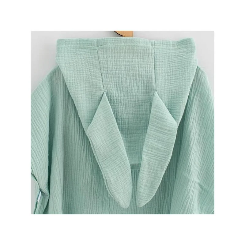 Detské mušelínové pončo New Baby Feeling mint 80 cm M, 20C55707