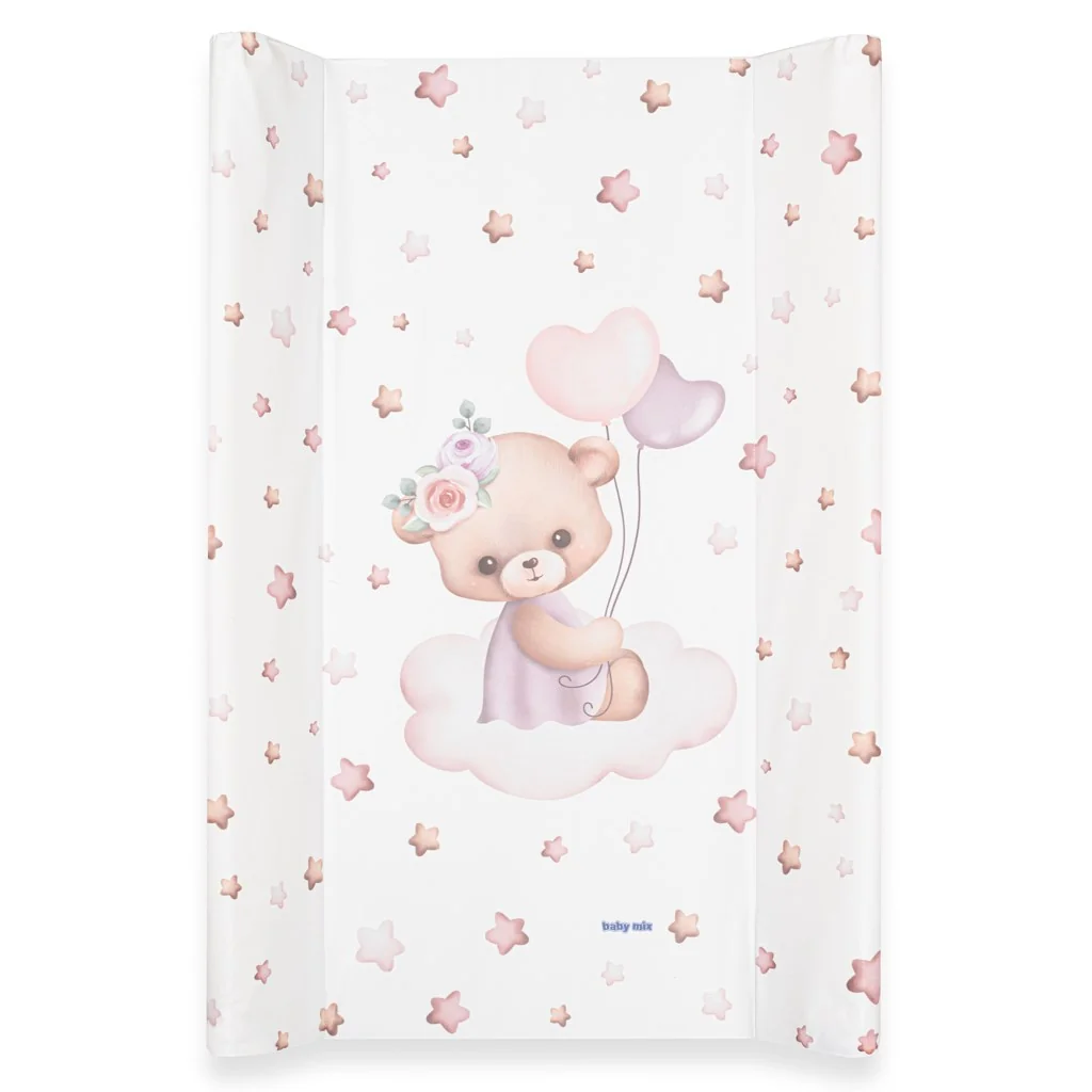 Prebaľovacia podložka Baby Mix Medvedík 47x70cm ružová , 20C58441