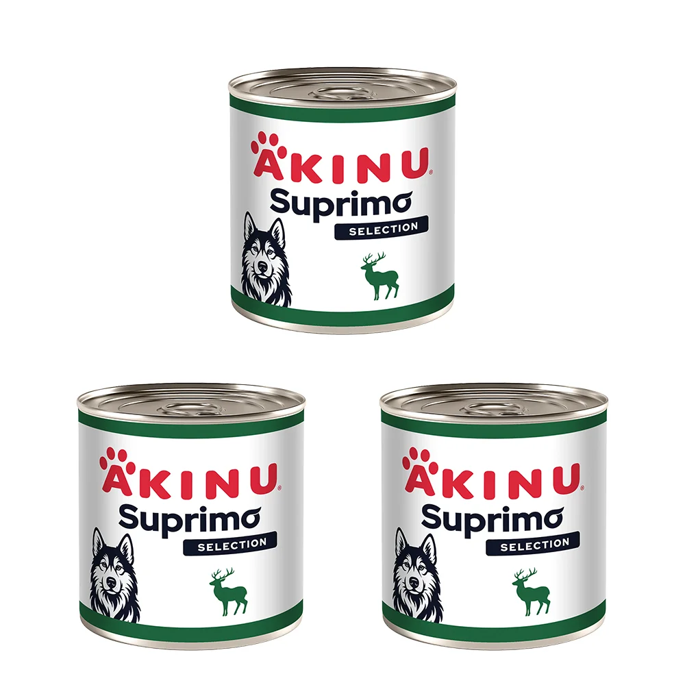 Akinu SUPRIMO SELECTION Zverina kúsky konzerva pre psy 400 g MTP 3 ks