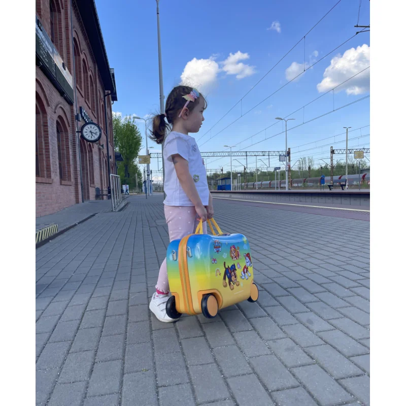 Nickelodeon Detský kufor s kolieskami Paw Patrol, žltý, 28 l