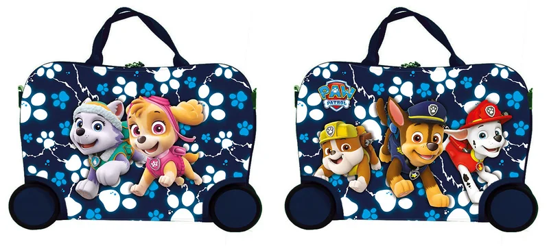 Nickelodeon Detský kufrík na kolieskach malý, Paw Patrol, tmavo modrý, 3r+ 1×1 ks