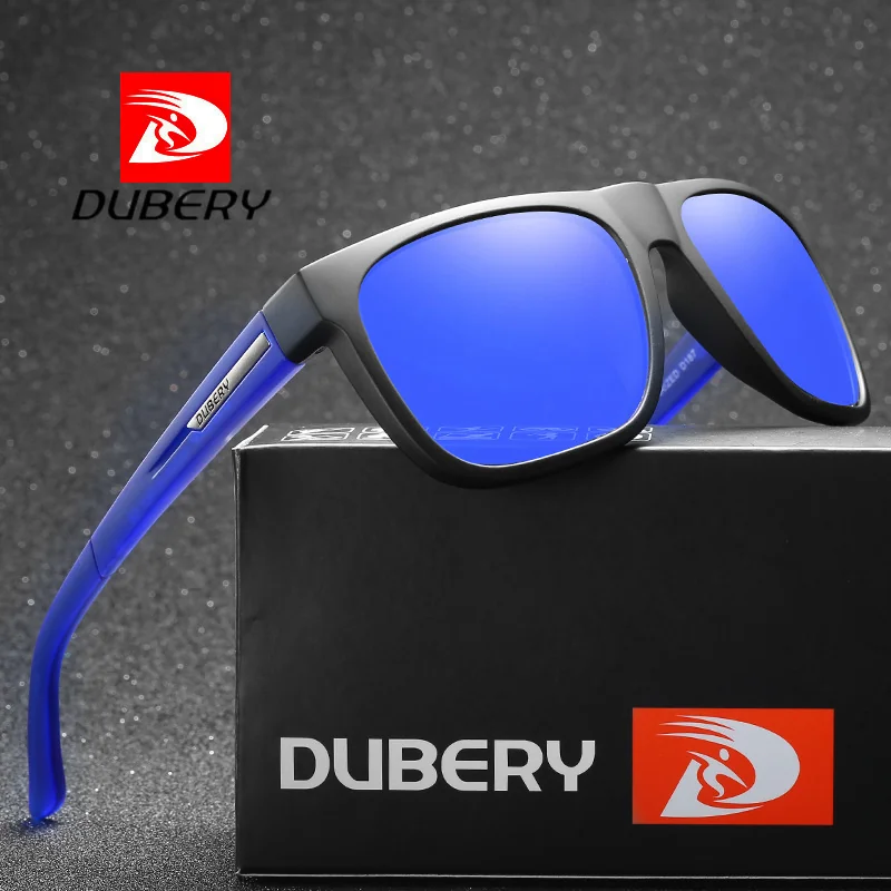 DUBERY Newton 8 slnečné okuliare, Black & Blue / Blue
