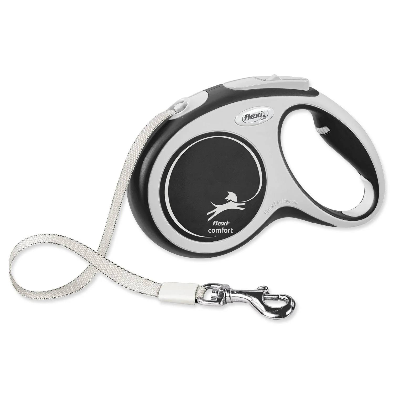 flexi New Comfort M popruh 5m čierna do 25kg