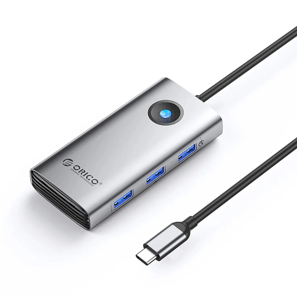 Orico PW11-6P HUB-adaptér USB-C - 3x USB 3.0 / USB-C 2.0 / 1x HDMI, šedý dý