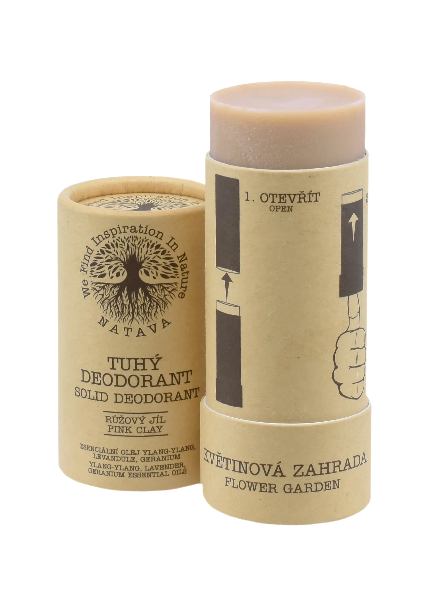 Natava tuhý deodorant - Kvetinová záhrada 60 g