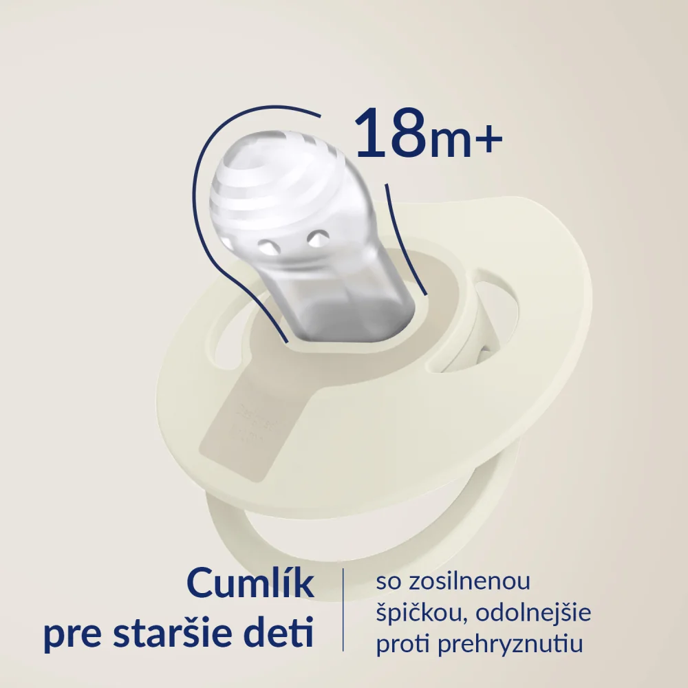LOVI Cumlík svietiaci silikónový dynamický PRIME 0-6m 1ks Blush 1 ks