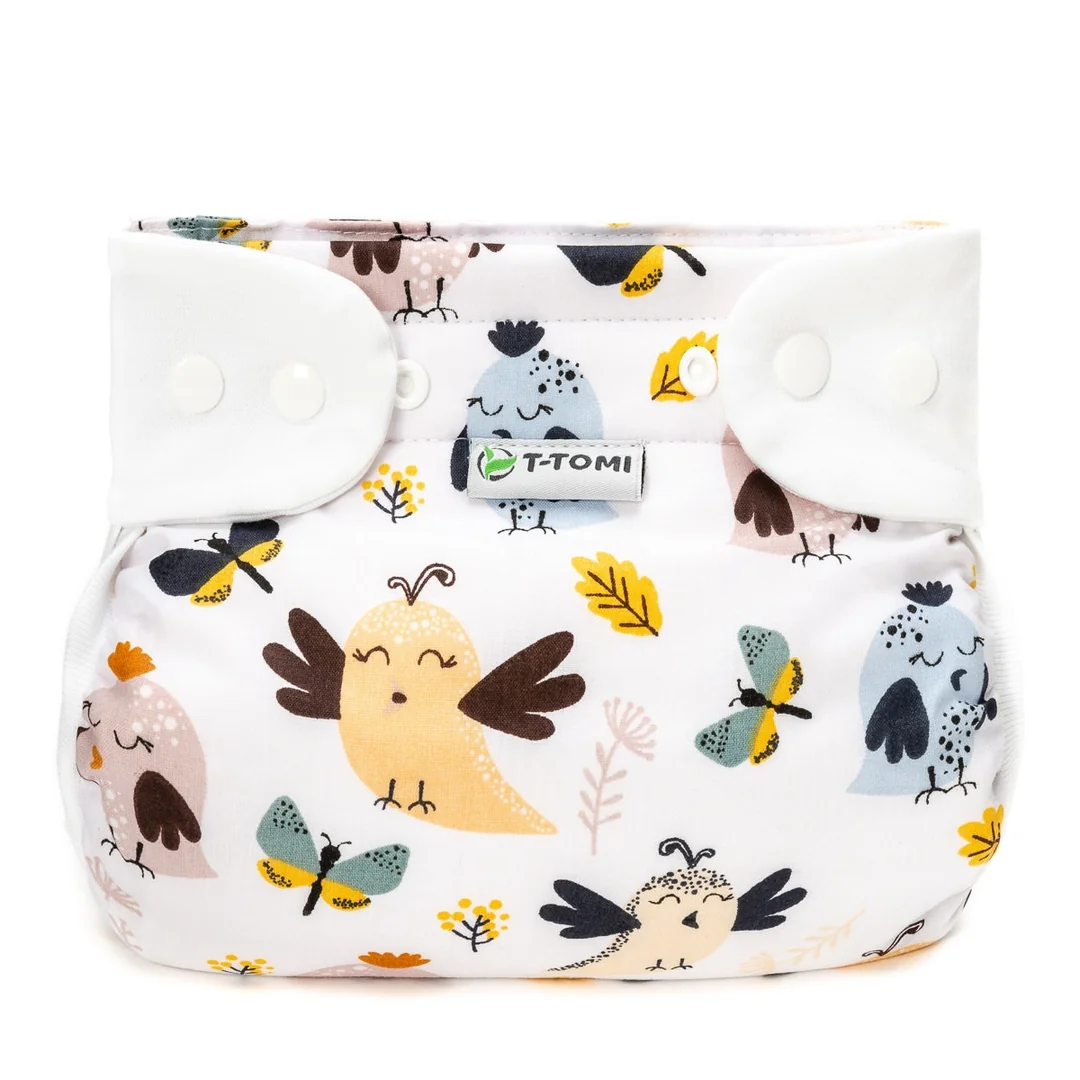 T-TOMI Ortopedické abdukčné nohavičky PLUS - snaps Birds (5-9kg)