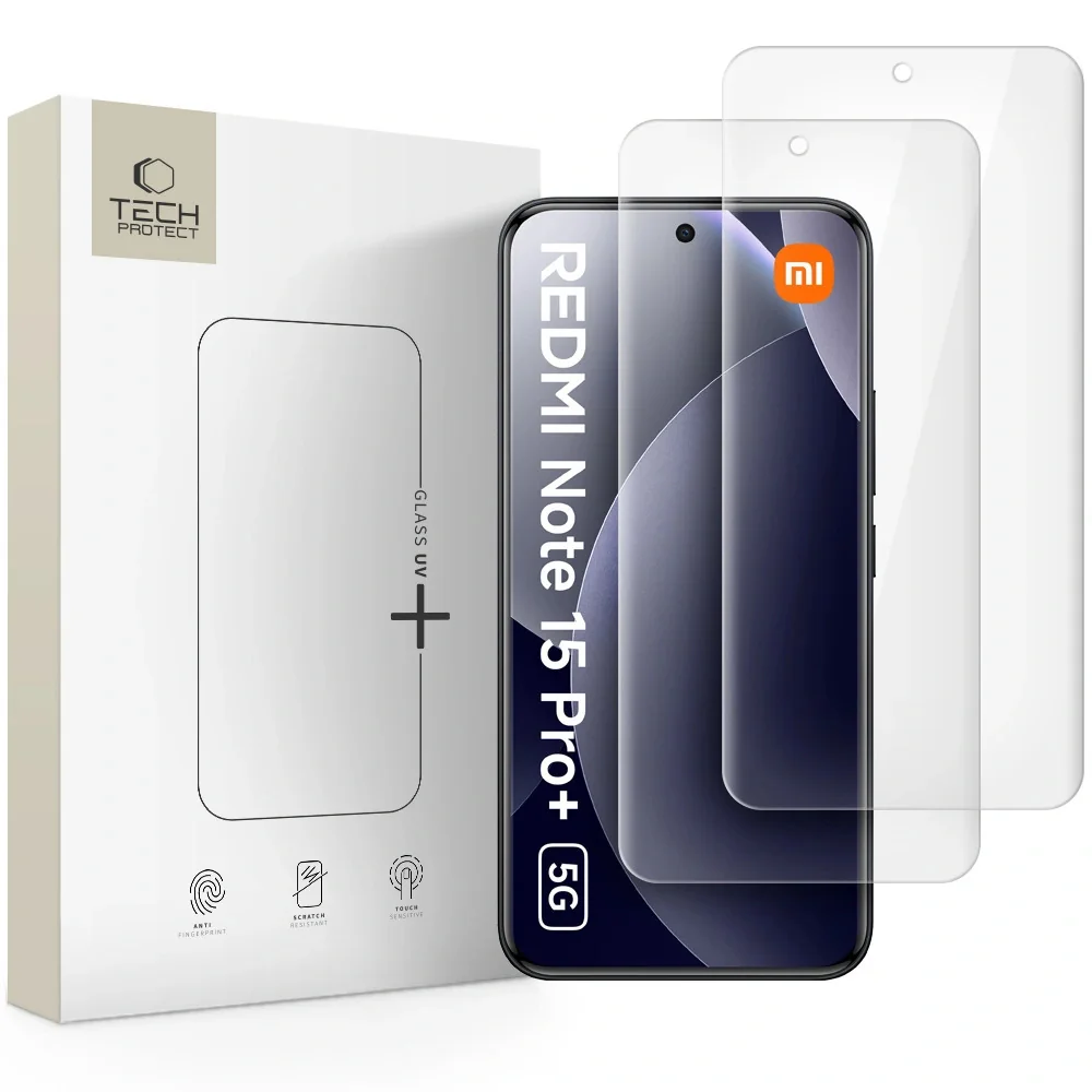 Tech-Protect Glass UV 2x ochranné sklo na Xiaomi Redmi Note 15 Pro Plus 5G s 5G