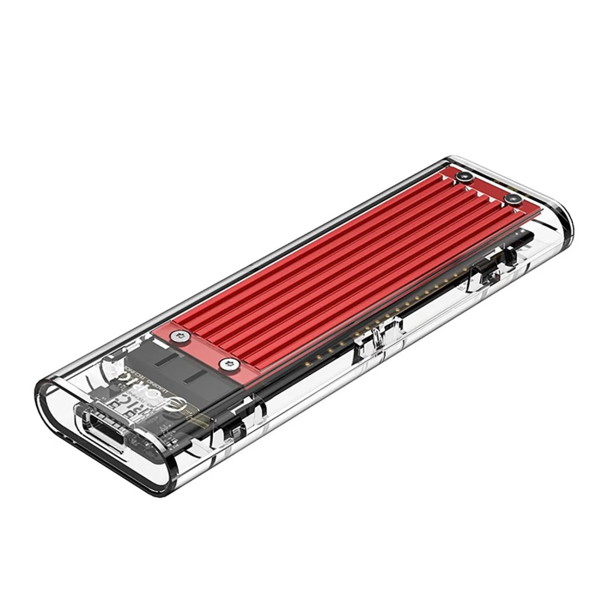 Orico TCM2-C3 externý box pre M.2 NVMe SSD USB-C, červený