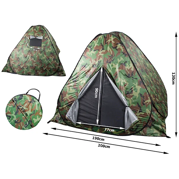 Samorozkladací turistický stan pre 4 osoby, ARMY