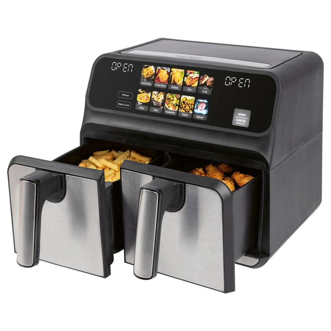 ProfiCook FR 1287 H dvojitá teplovzdušná fritéza 8 l (2x4 l)