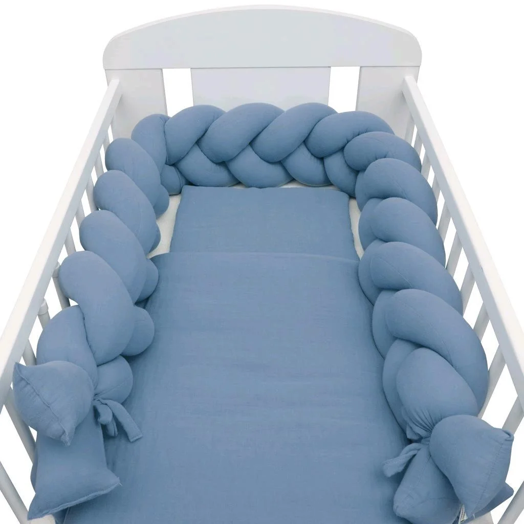 Mušelínový set do postieľky s výplňou New Baby 100x70 cm modrý