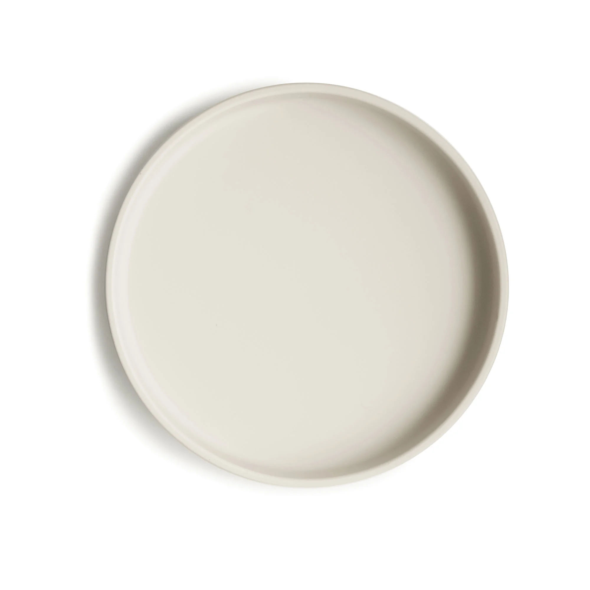 Mushie Classic silikónový tanier s prísavkou Ivory
