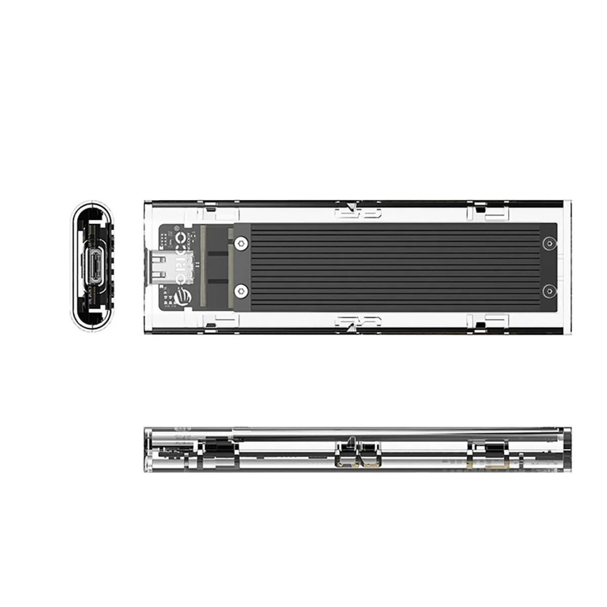 Orico TCM2-C3 externý box pre M.2 NVME USB-C, čierny
