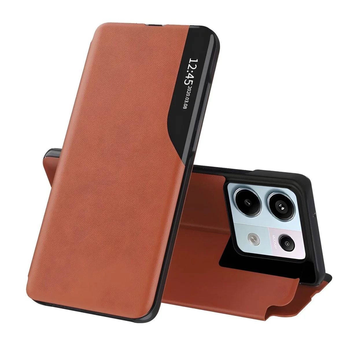 Elegantné knižkové puzdro View Case - Oranžová