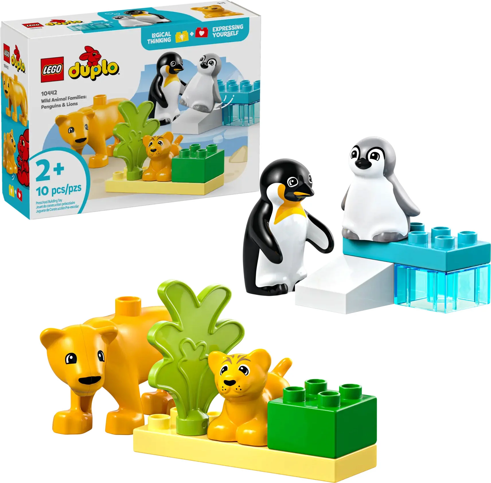 LEGO Rodinky divokých zvierat: Tučniaky a lev