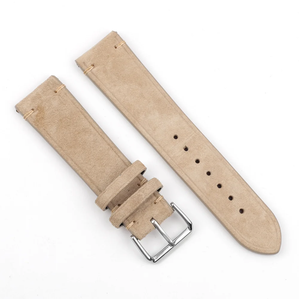 BStrap Suede Leather remienok na Huawei Watch 3 / 3 Pro beige