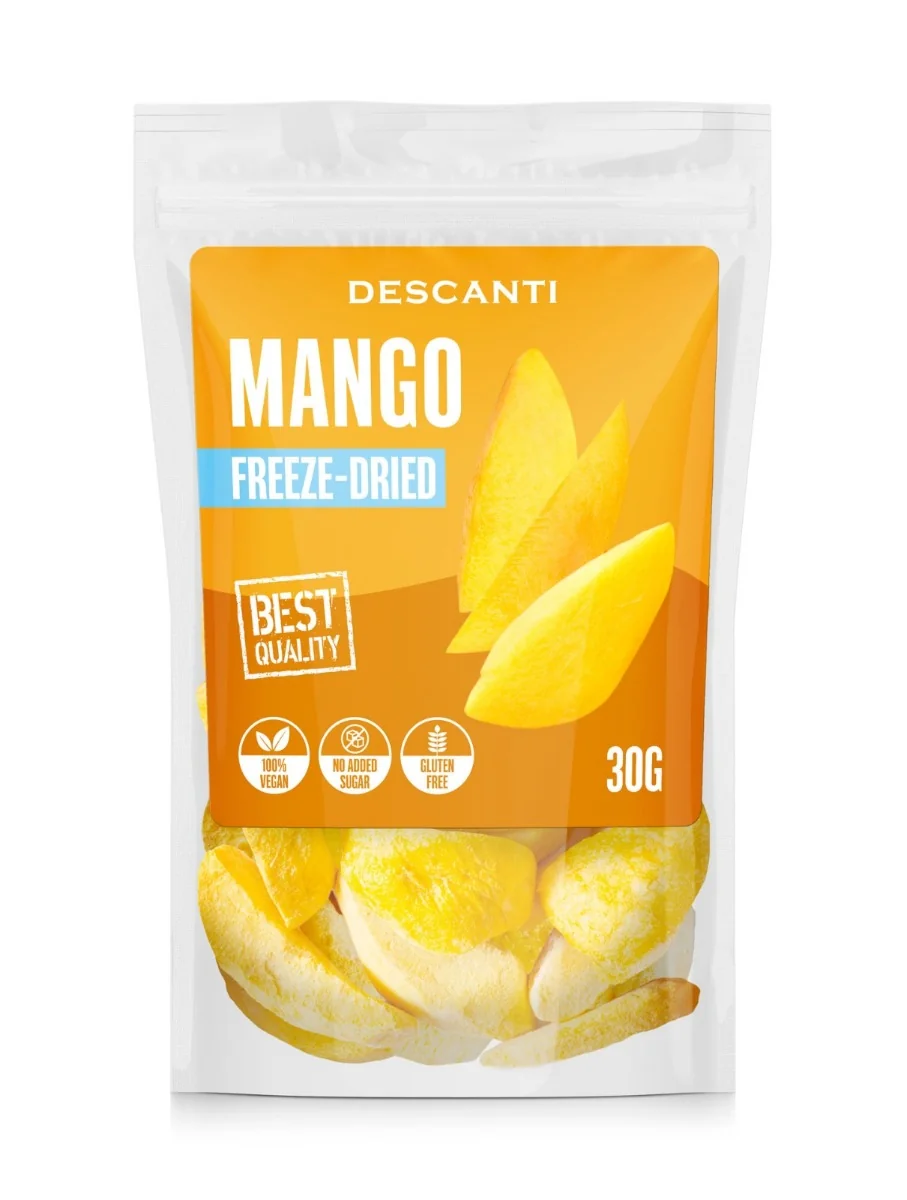 Descanti lyofilizované mango 1×30 g, lyofilizované mango