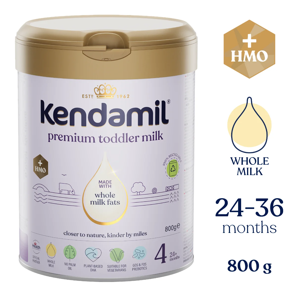 Kendamil Premium 4 HMO+ (800 g) 1×800 g, detská výživa