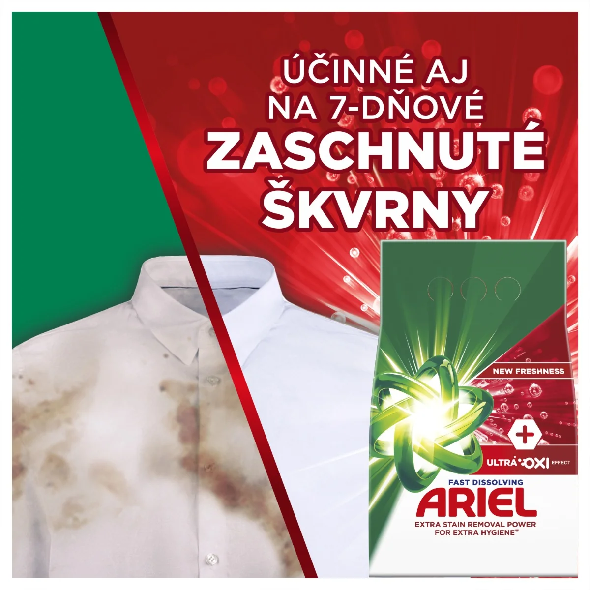 Ariel Prášok 3.85kg / 70PD Ultra Oxi Effect 1×3,85 kg, prášok na pranie