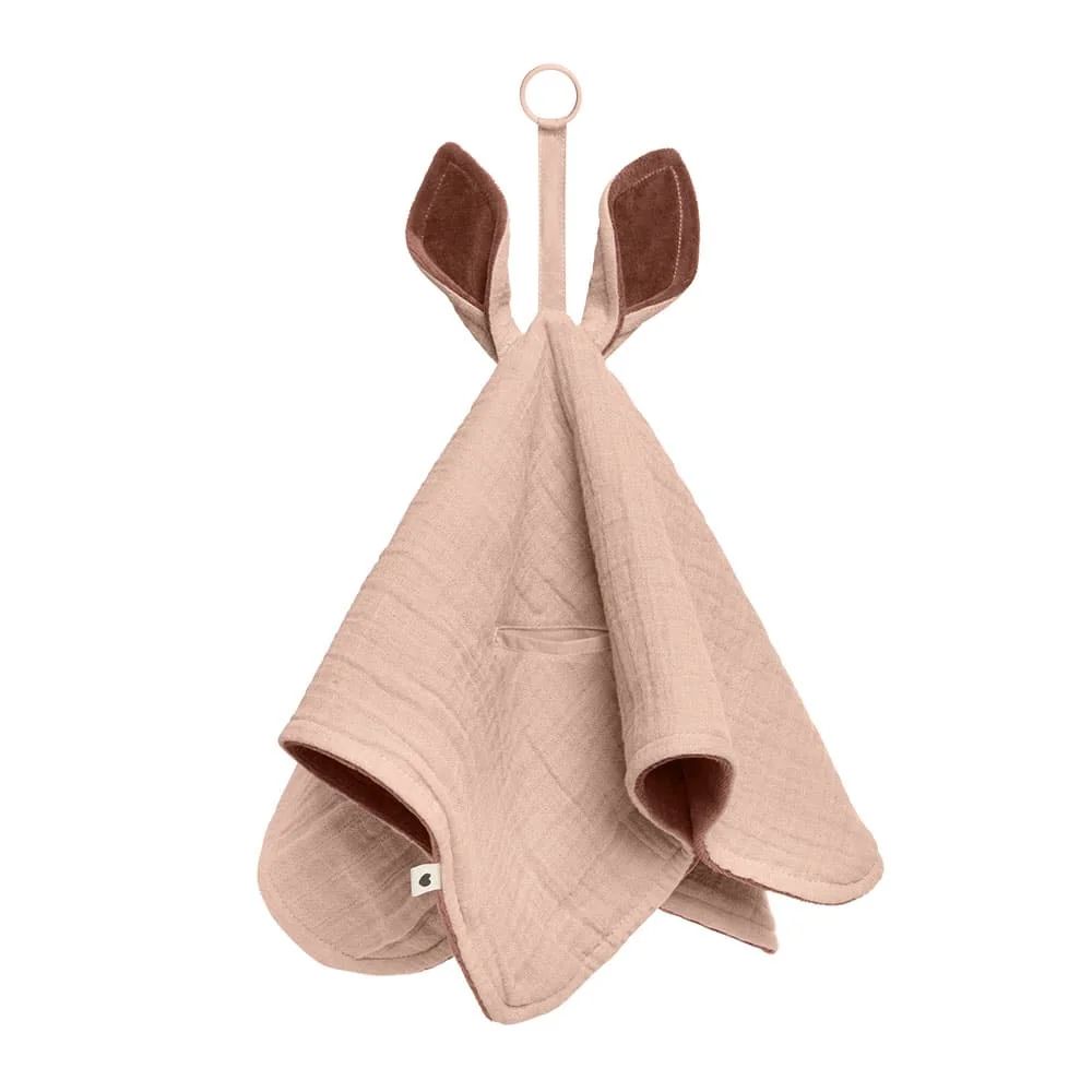BIBS Kangaroo maznáčik z bavlny Blush