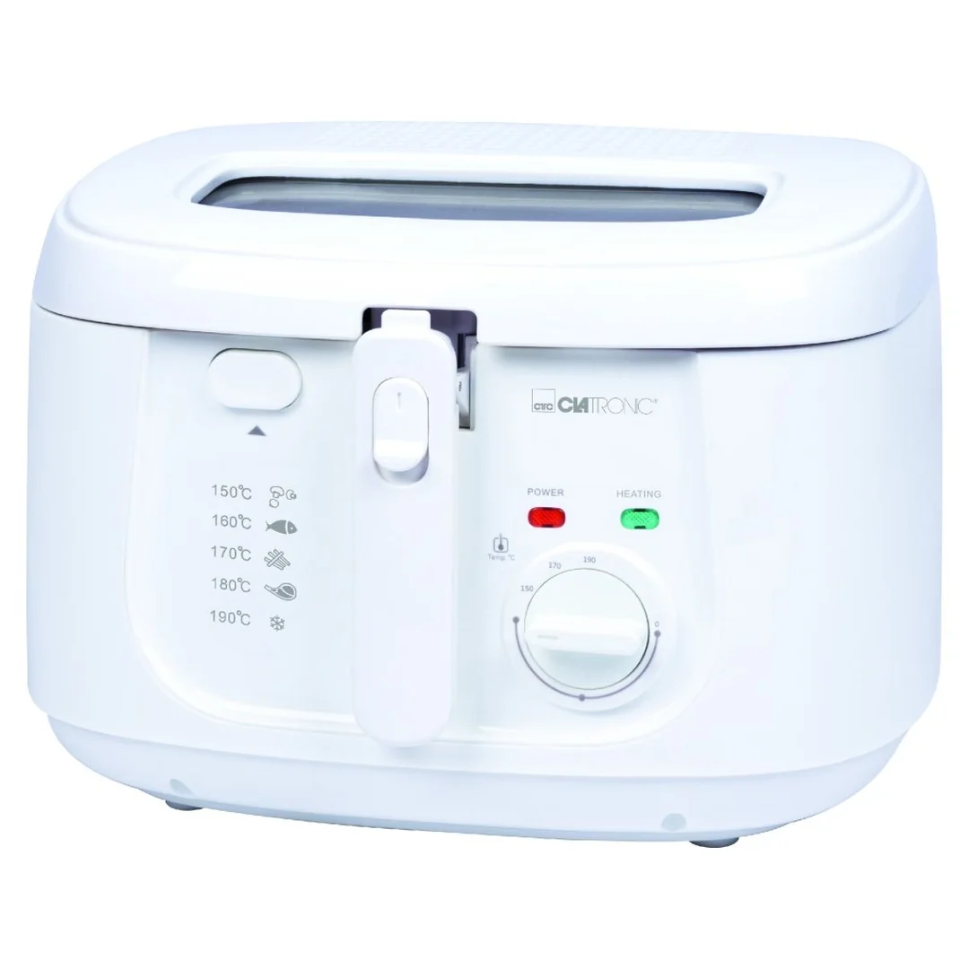 Clatronic FR 3771 fritéza 2,5 l biela 1800 W