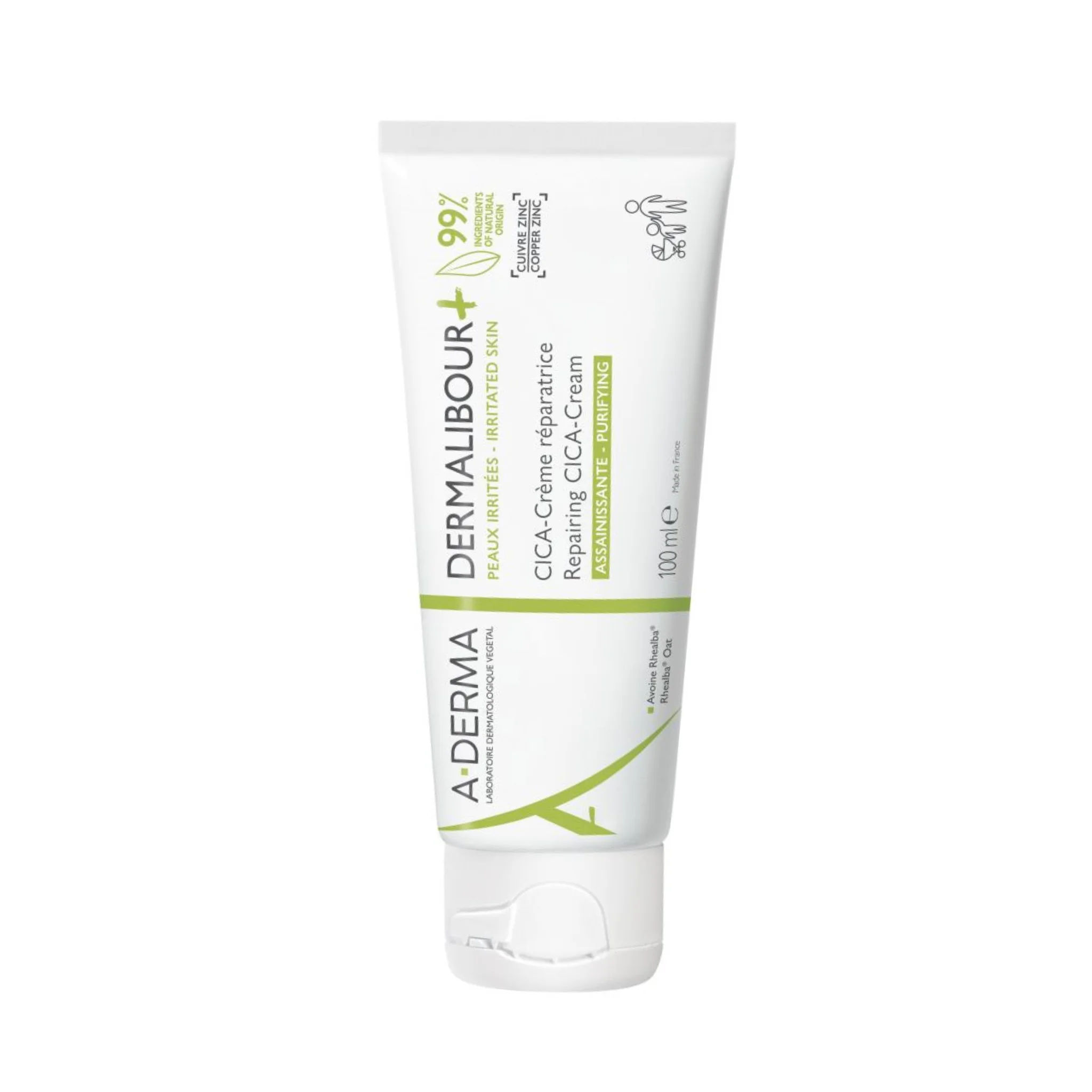 A-DERMA  Dermalibour+ Reparačný CICA-Krém 1×100 ml, pre podráždenú kožu