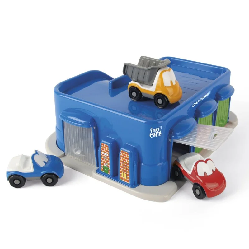 DANTOY fun Cars autoumývačka se 3 autíčky 4ks 12m+