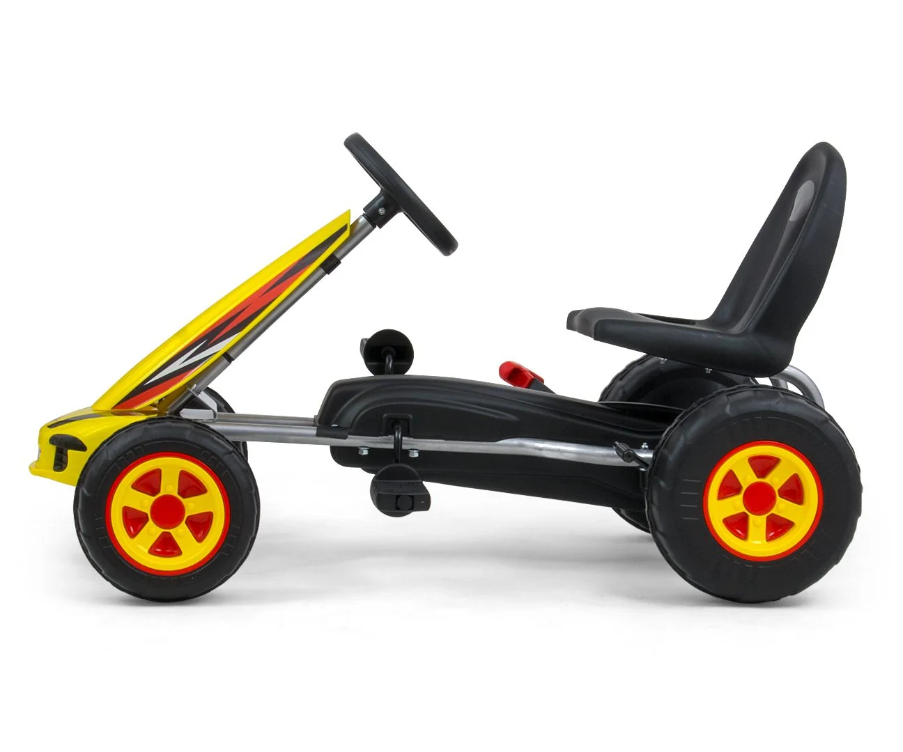 Detská šliapacia motokára Go-kart Milly Mally Viper žltá ,