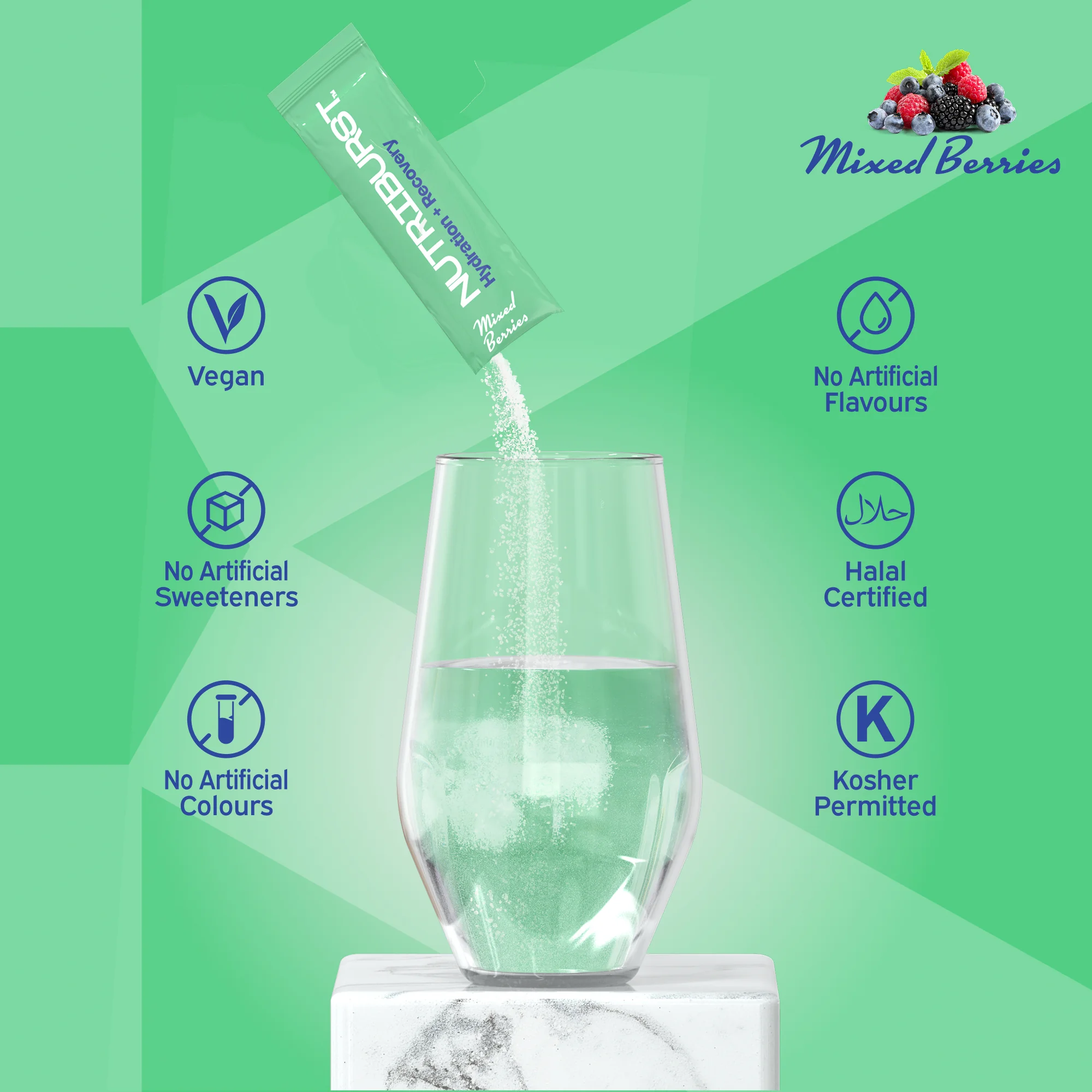 Nutriburst Elektrolyty Recovery hydratačný nápoj 7 ks
