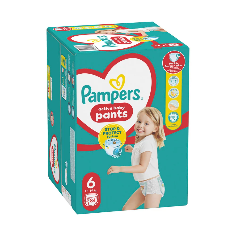 Pampers Pants MB S6 84ks 13-19kg 1×84 ks, detské plienkové nohavičky