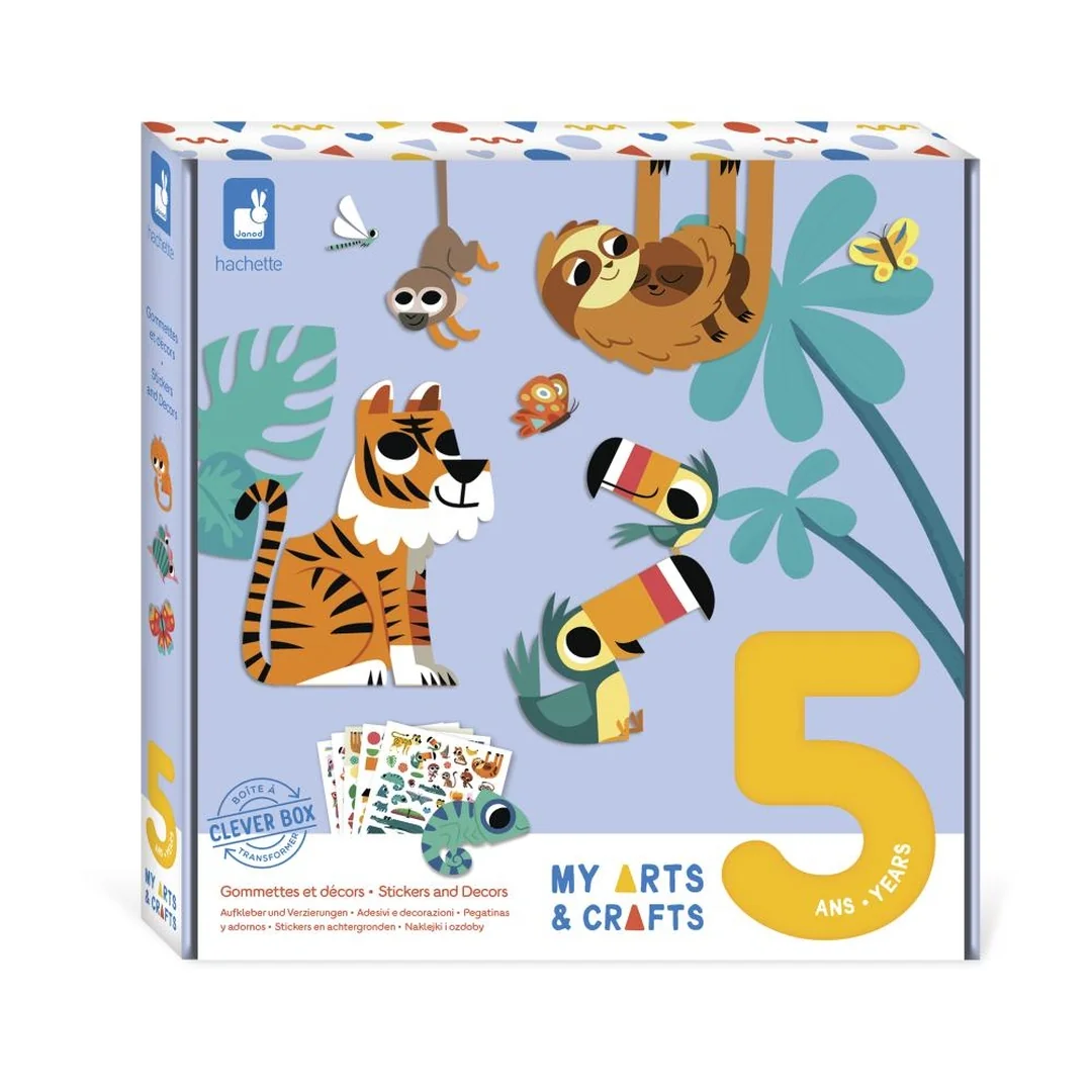 Janod Atelier Maxi Kreatívna sada My arts&crafts Nalepovanie Zvieratká od 5 rokov 