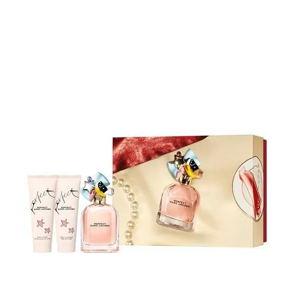 MARC JACOBS PERFECT parfumovaná voda 100 ml + telové mlieko 75 ml + sprchový gél 75 ml 1×1 set, dámska kozmetická sada