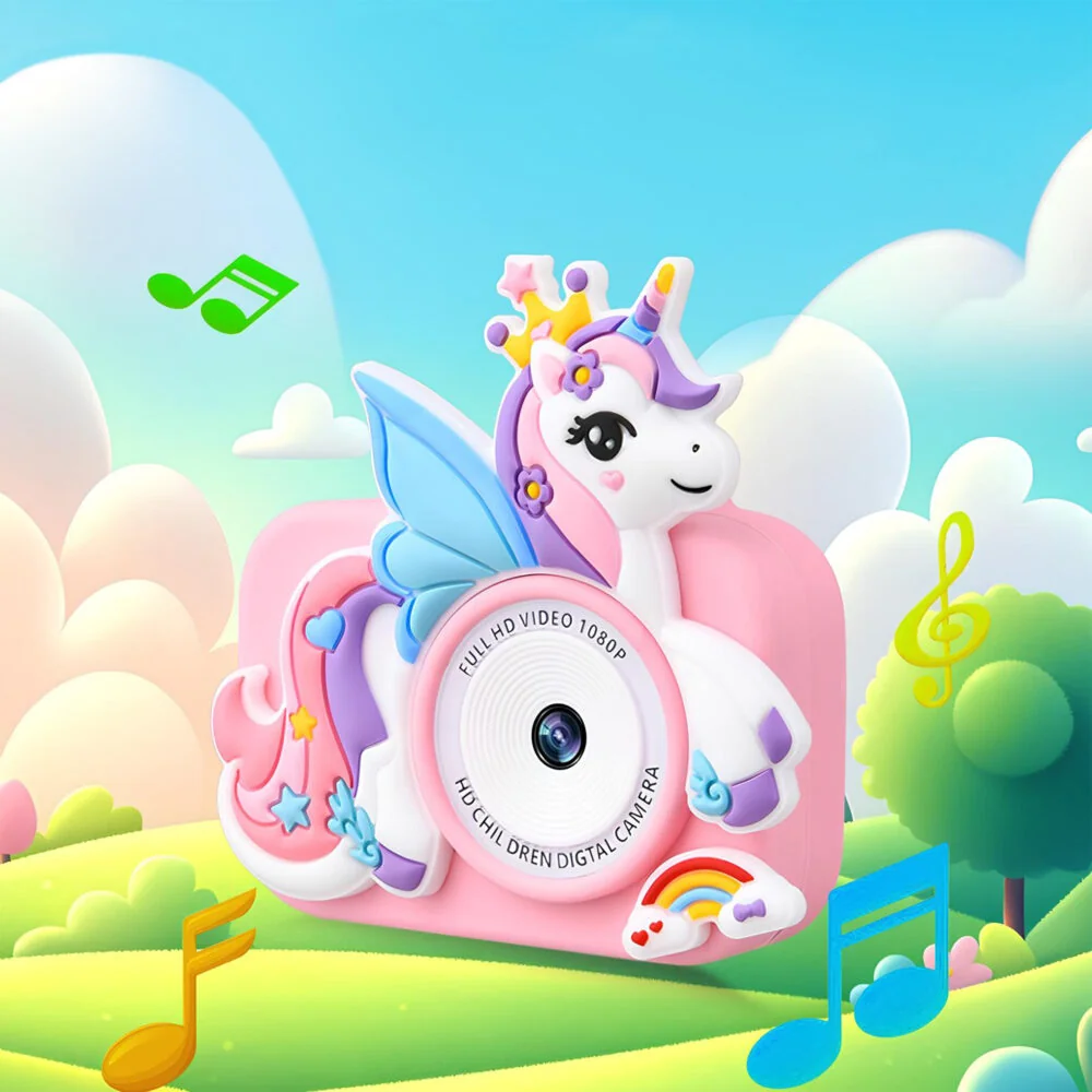 MG DC101 Unicorn detský fotoaparát + 32GB karta, ružový