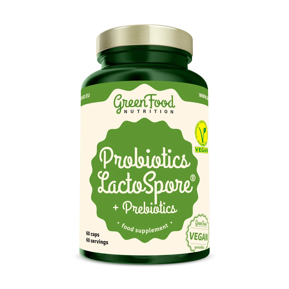 GreenFood Nutrition Probiotics Lactospore 60cps 1×60 cps, výživový doplnok
