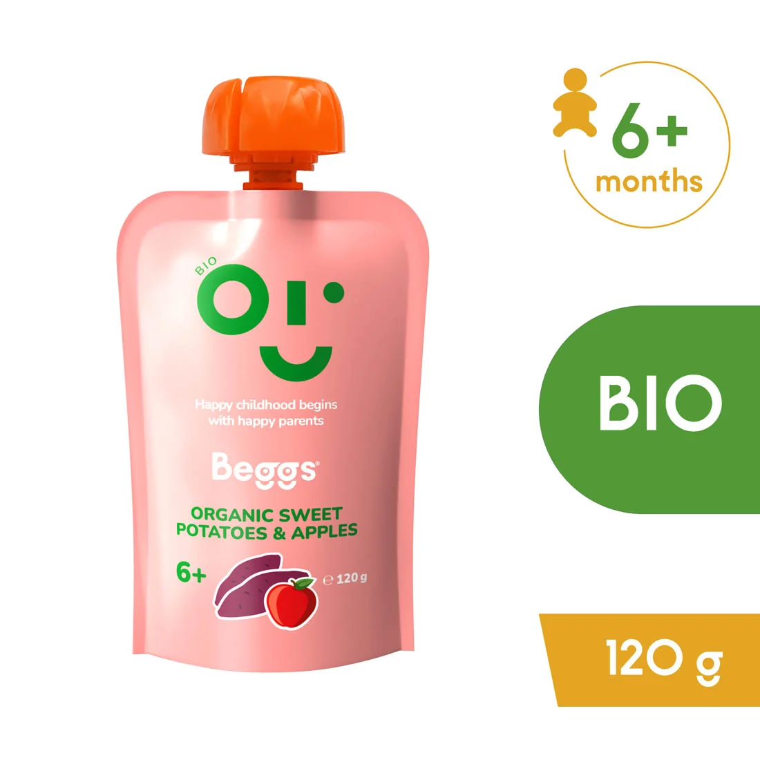 Beggs Batáty a jablká 1×120 g, zelenino-ovocný príkrm