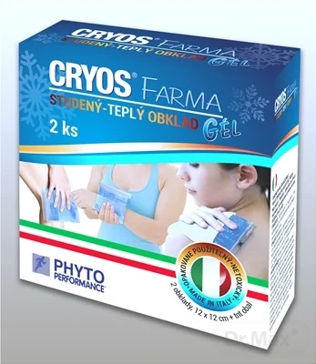 CRYOS FARMA 1×2 ks, 12x12 cm gélové vankúšiky