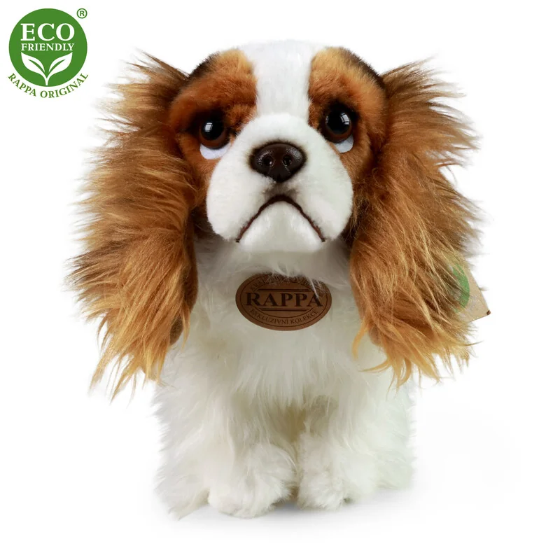 RAPPA - Plyšový pes king charles španiel 25 cm ECO-FRIENDLY