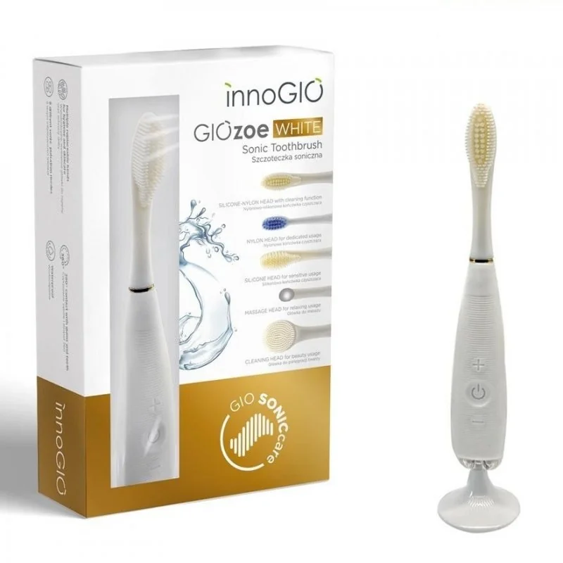 innoGIO elektronická sonická zubná kefka GIOZoe White