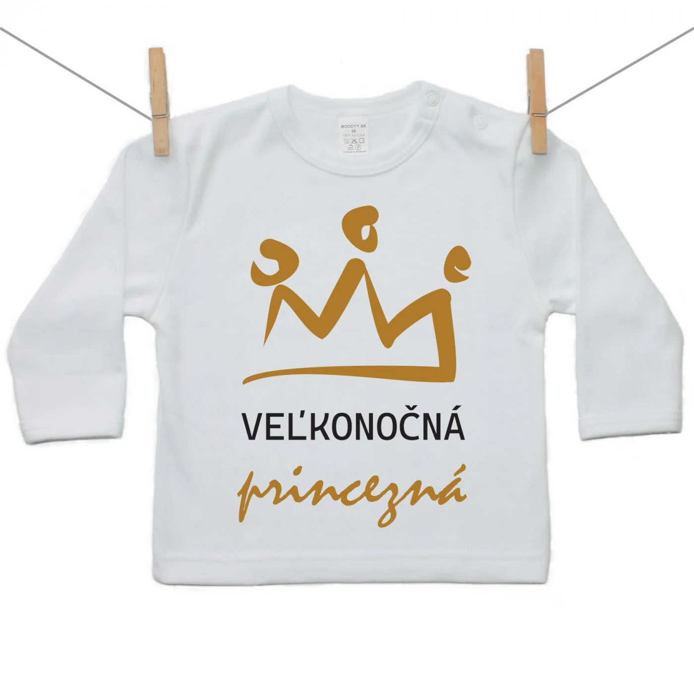 Boodyy Tričko s dlhým rukávom Veľkonočná princezná Veľkosť: 128