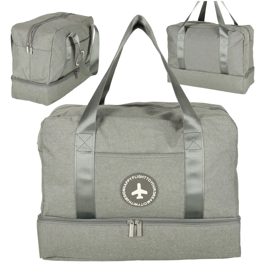 MG Travel Bag cestovná taška, sivá