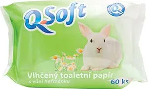 QSoft vlhčený toaletný papier Harmanček