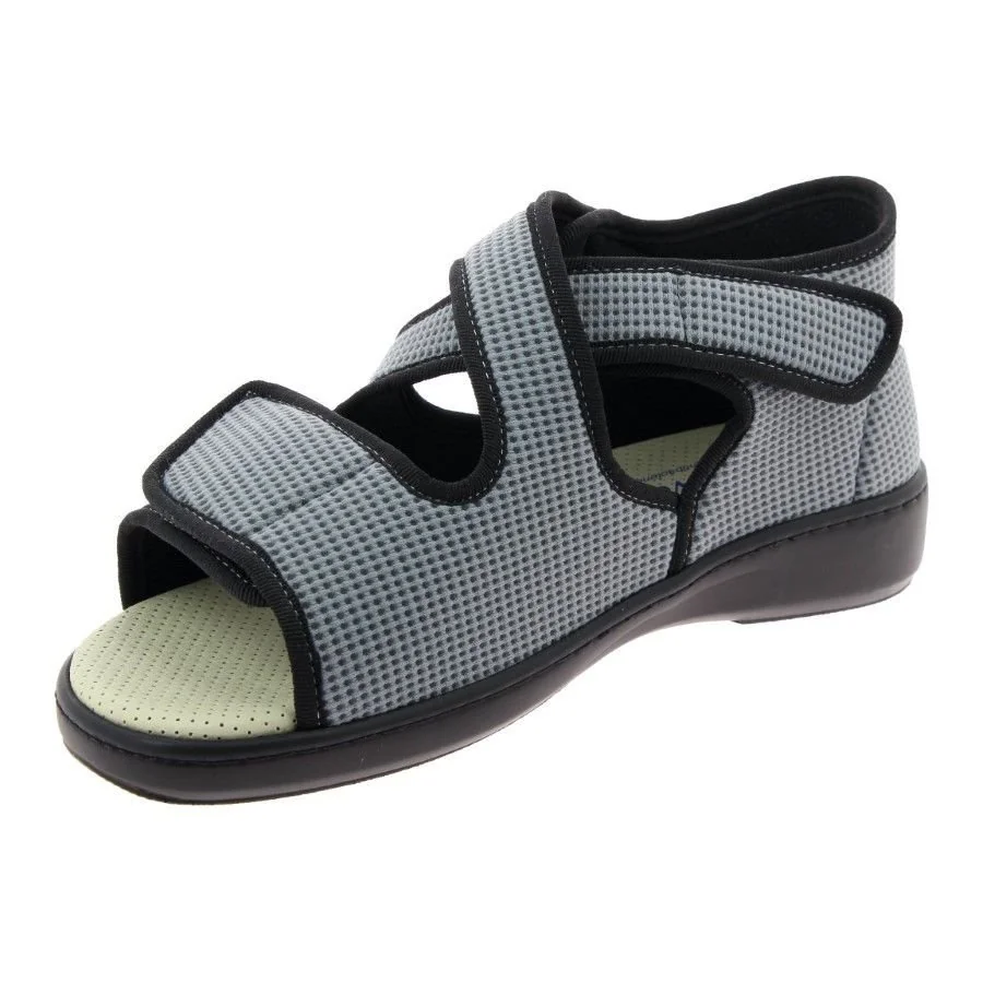 ACADÉMIE zdravotné sandále pre opuchnuté nohy, unisex, sivé, veľkosť: 40